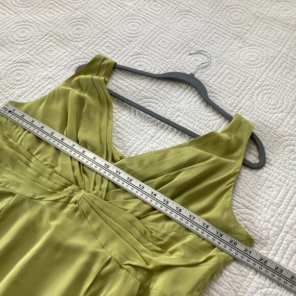 BODEN Silk Sassy DRESS Lime Green 100% Silk Women's Size 14 WH479 - Picture 6 of 12